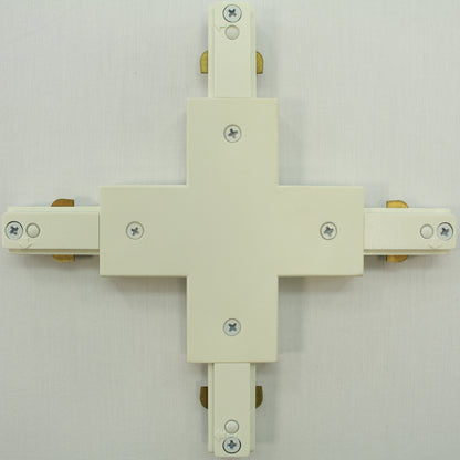 Cooper Lighting LZR214 White Halo Lazer X-Connector Four Track Joiner Track Feed