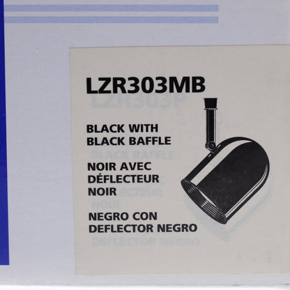 Cooper Lighting LZR303MB Halo Lazer Track Roundback Cylinder Matte Black