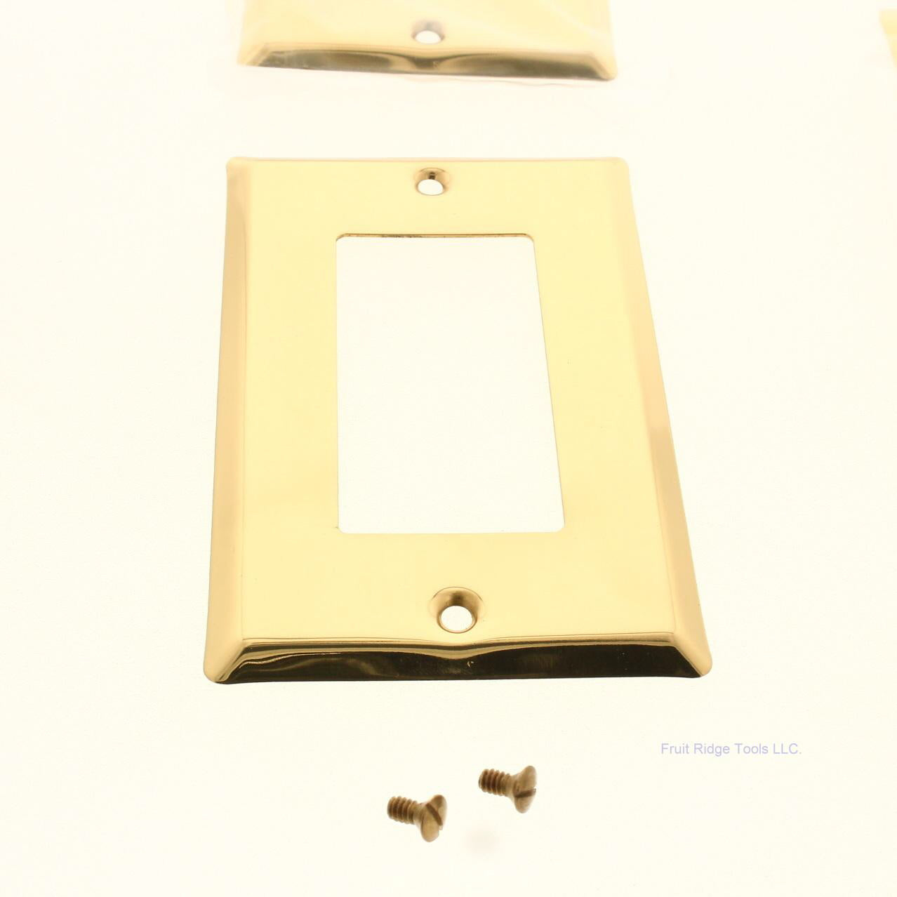 Creative Accents 15055 Polished Brass 1-Gang Decorator GFI Wallplate Cover 10pcs