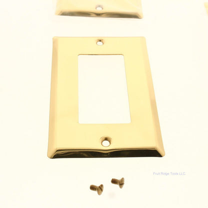 Creative Accents 15055 Polished Brass 1-Gang Decorator GFI Wallplate Cover 10pcs