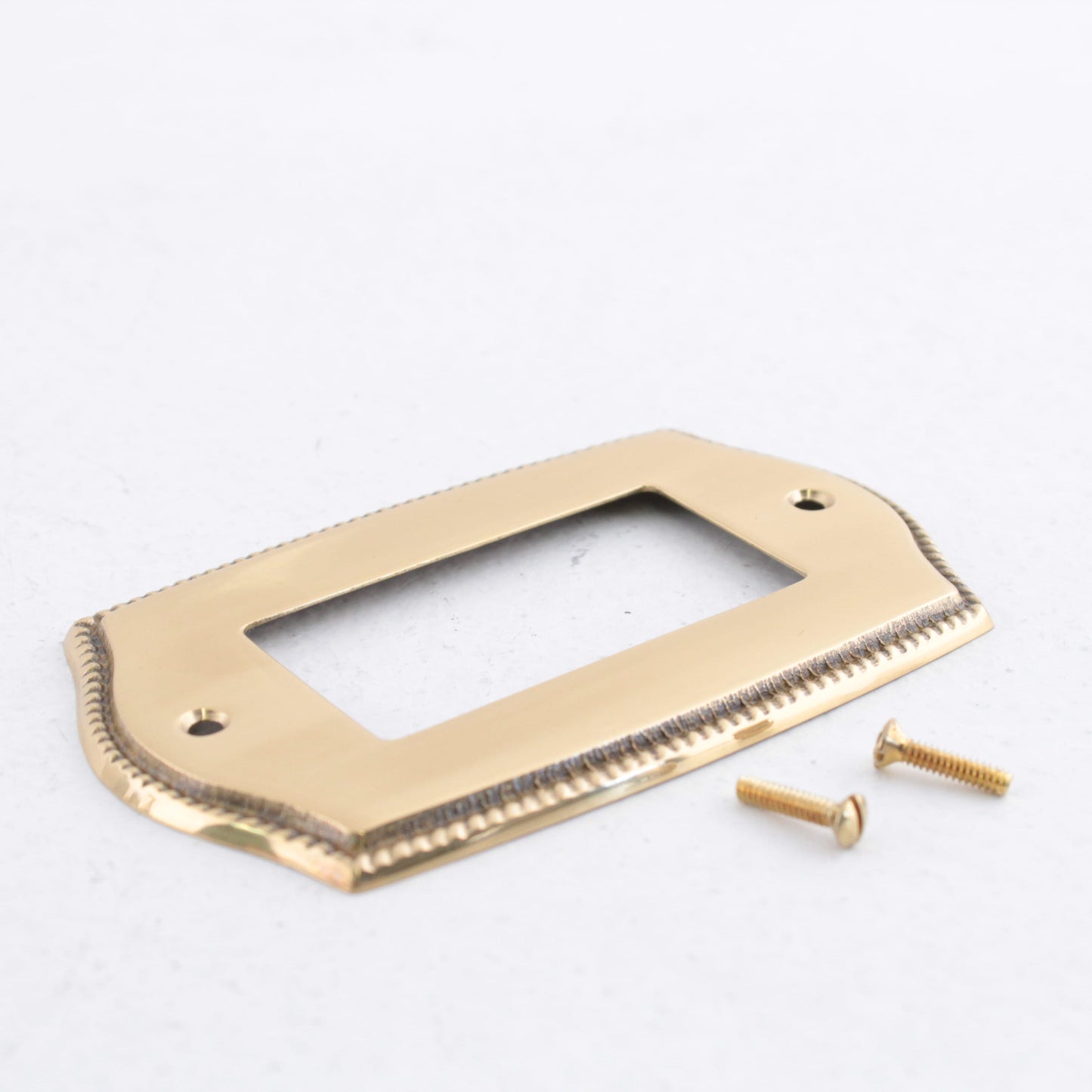 Creative Accents 967PB Polished Brass Standard 1-Gang Decorator Wallplate Cover