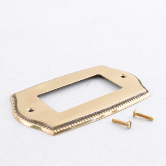 Creative Accents 967PB Polished Brass Standard 1-Gang Decorator Wallplate Cover