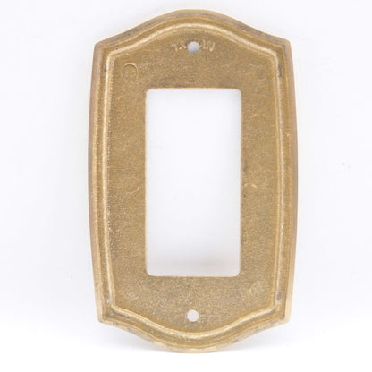 Creative Accents 967PB Polished Brass Standard 1-Gang Decorator Wallplate Cover