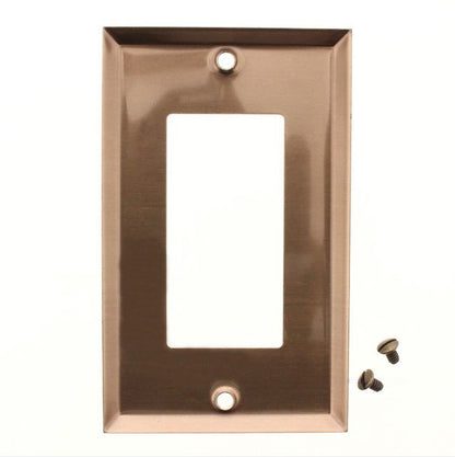 Creative Accents 9AB117 Brass 1-Gang Decorator GFCI Plated Steel Wallplate Cover