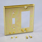 Creative Accents 9BS126 Polished Brass Switch GFCI Cover Decorator Wallplate