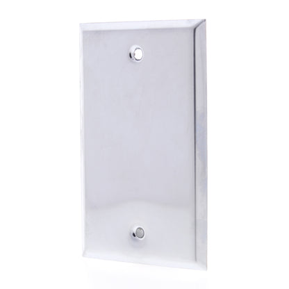 Creative Accents 9CS100 Chrome Plated Steel 1-Gang Blank Cover Wallplate