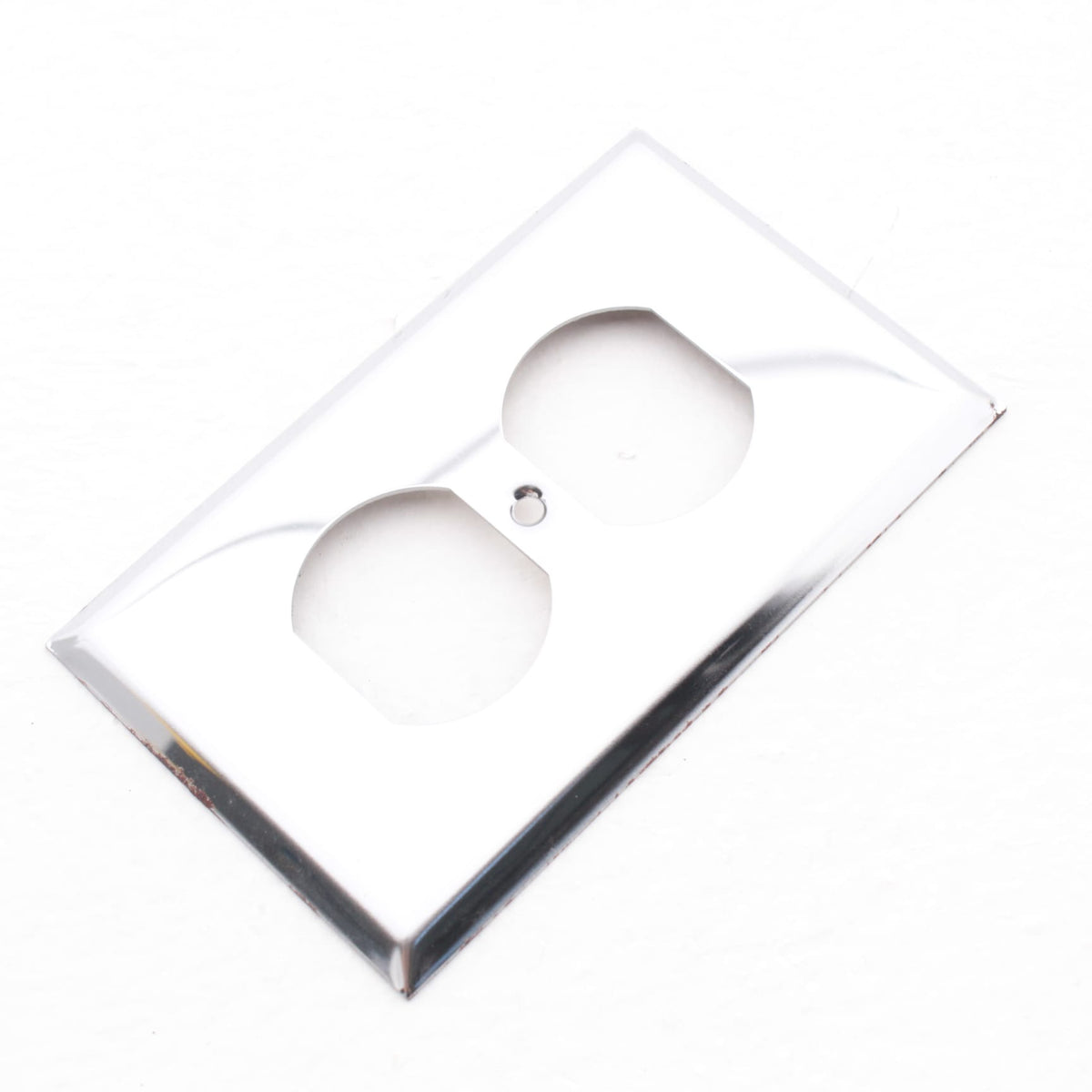 Creative Accents- Chrome Steel 1G Receptacle Wallplate