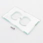 Creative Accents 9MC108 Glass Mirror 1-Gang Duplex Outlet Wallplate Cover Plate