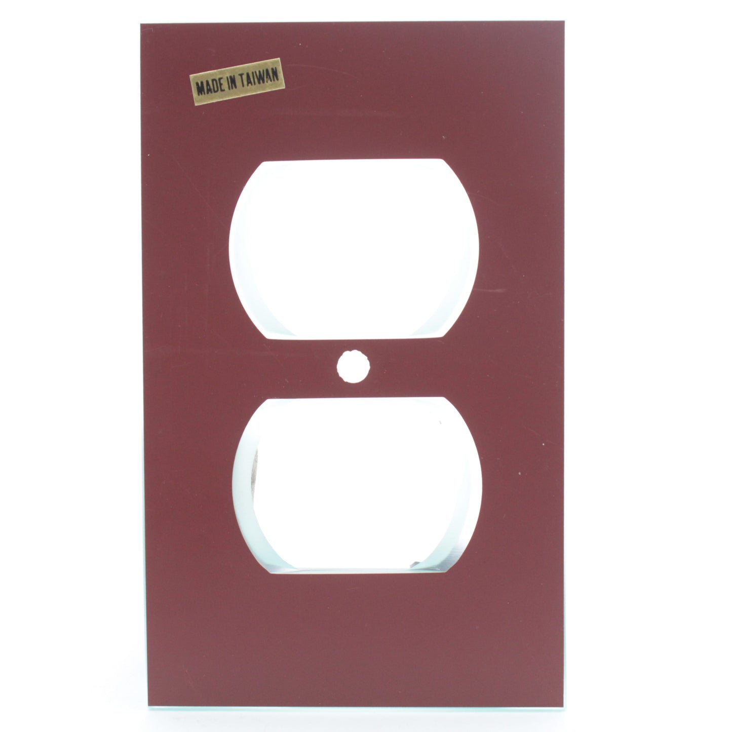 Creative Accents 9MC108 Glass Mirror 1-Gang Duplex Outlet Wallplate Cover Plate