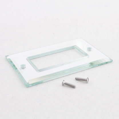 Creative Accents 9MC117 Glass Mirror 1-Gang Decorator Wallplate Cover Plate