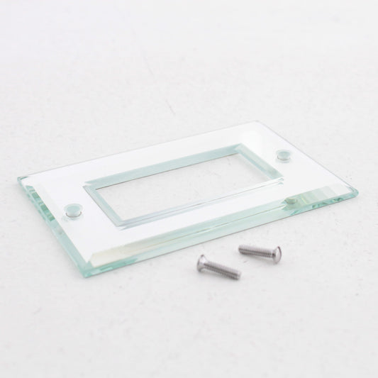 Creative Accents 9MC117 Glass Mirror 1-Gang Decorator Wallplate Cover Plate