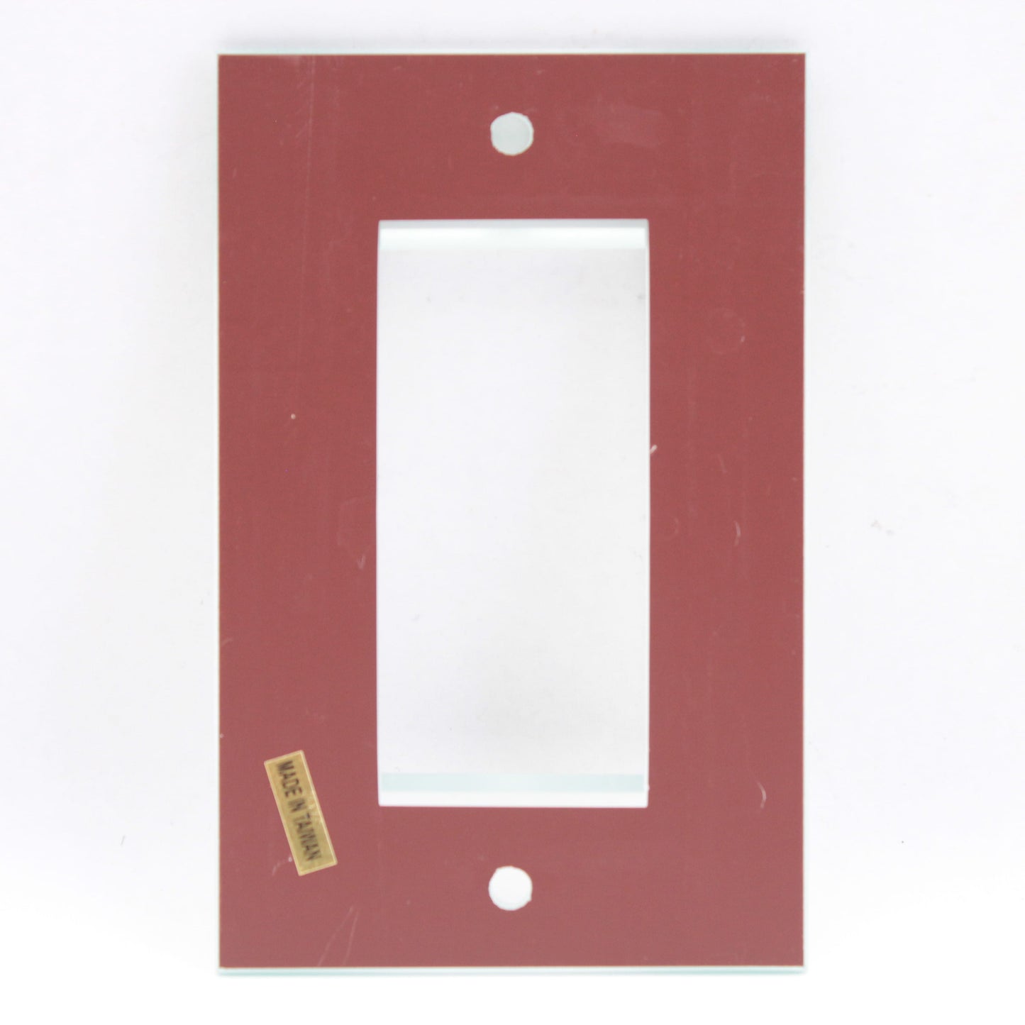 Creative Accents 9MC117 Glass Mirror 1-Gang Decorator Wallplate Cover Plate