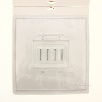Creative Accents 9PP102 Clear 2-Gang Toggle Plastic Standard Wallplate Cover