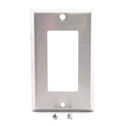 Creative Accents 9PT1117 Stainless Steel 1-Gang Toggle Switch Wallplate Cover