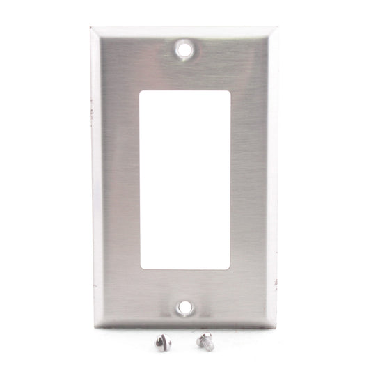 Creative Accents 9PT1117 Stainless Steel 1-Gang Toggle Switch Wallplate Cover
