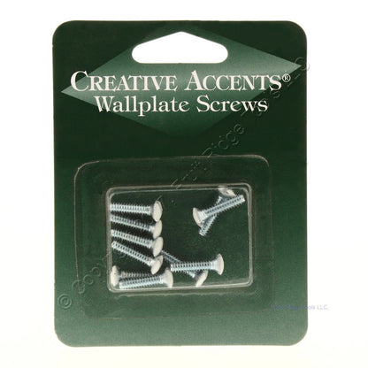 Creative Accents 9SW010 White Painted Steel Standard Wallplate Covers 10-pack