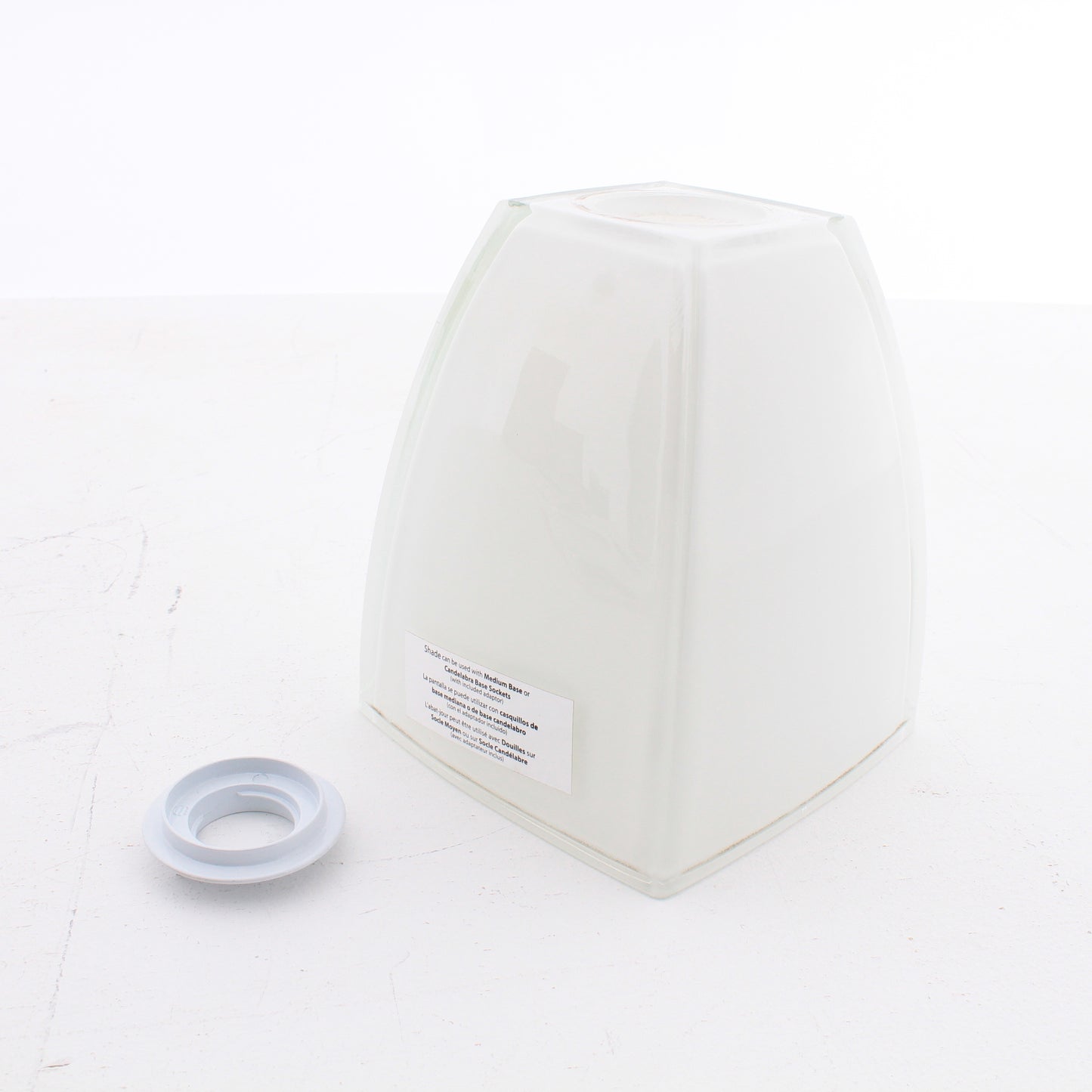 Craftmade N892F Frosted White Bell Mini Pendant Glass Lamp Light Shade 6"hx4.5"w