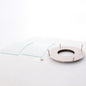 Square Bent Hammered Glass w/ Brush Polish Nickel Vent Frame Trim XV1311-BNK