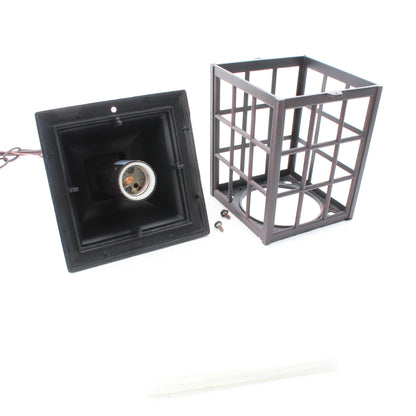 Craftmade Pendant Outdoor 1-Light Fixture Dark Rust 3' Chain 100W 6"x11" Z271-07