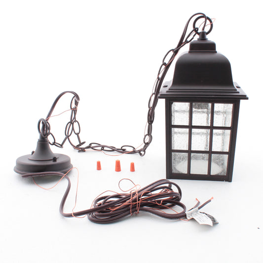 Craftmade Pendant Outdoor 1-Light Fixture Dark Rust 3' Chain 100W 6"x11" Z271-07