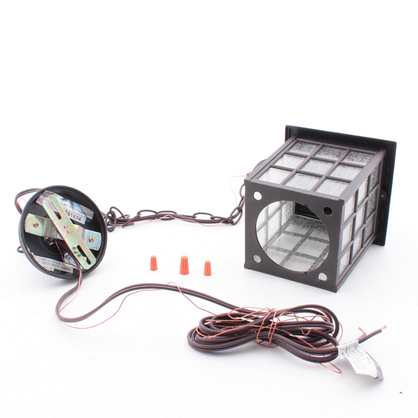 Craftmade Pendant Outdoor 1-Light Fixture Dark Rust 3' Chain 100W 6"x11" Z271-07