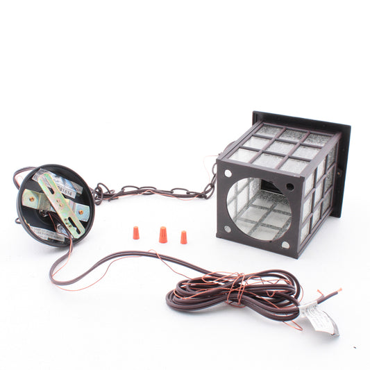 Craftmade Pendant Outdoor 1-Light Fixture Dark Rust 3' Chain 100W 6"x11" Z271-07