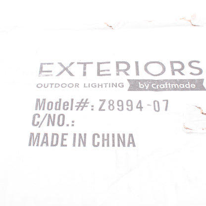 Craftmade Z8994-07 84" Outdoor Fluted Post with Pre-Wire Photocell and Outlet