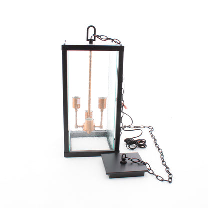 Craftmade 4-Light Large Hanging Pendant Outdoor Light Fixture Chain Z9921-MNPAB