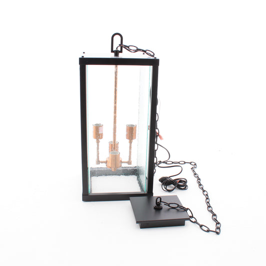 Craftmade 4-Light Large Hanging Pendant Outdoor Light Fixture Chain Z9921-MNPAB