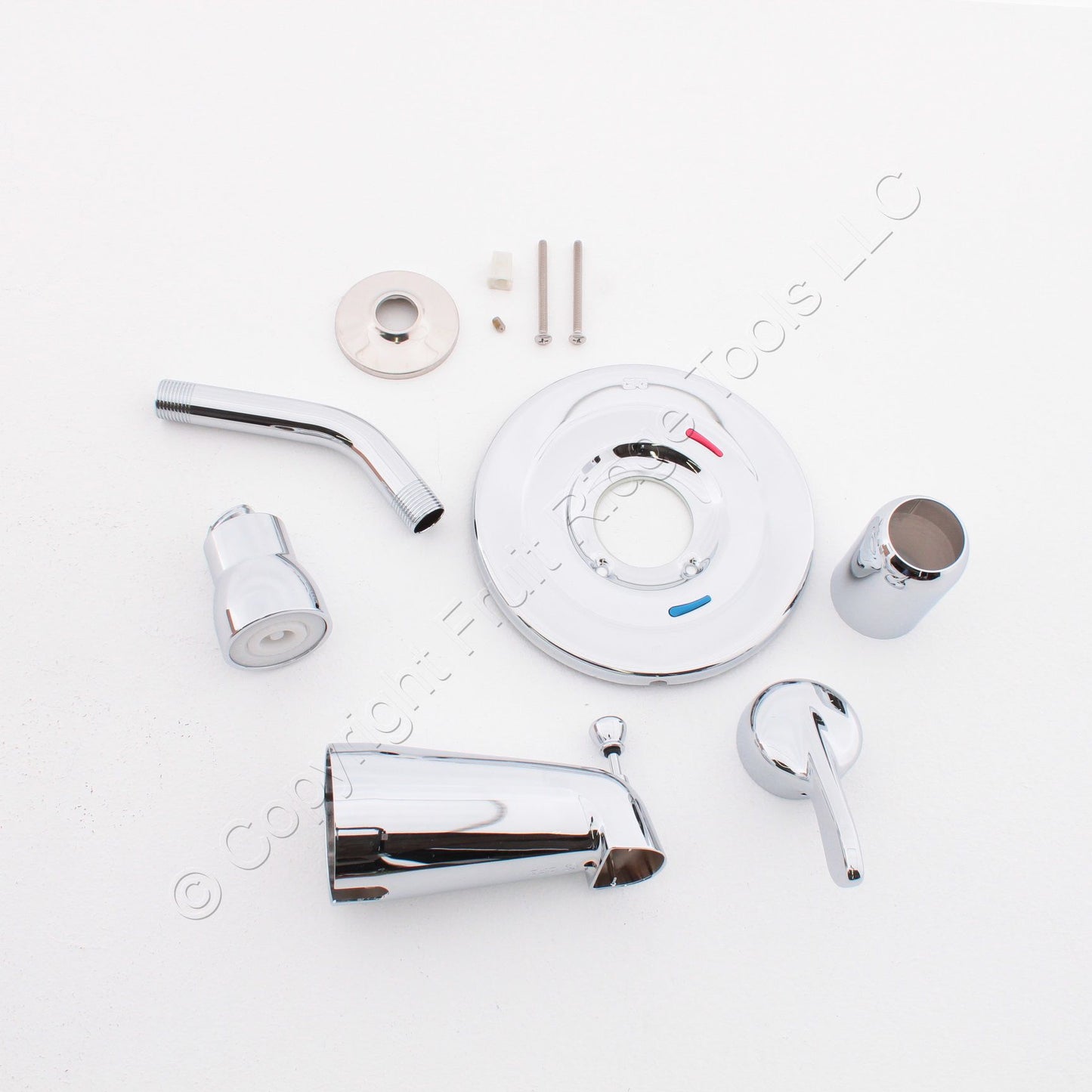 Cleveland Cornerstone 40311C Chrome Lever Faucet Shower Head w/ Trim Made in USA