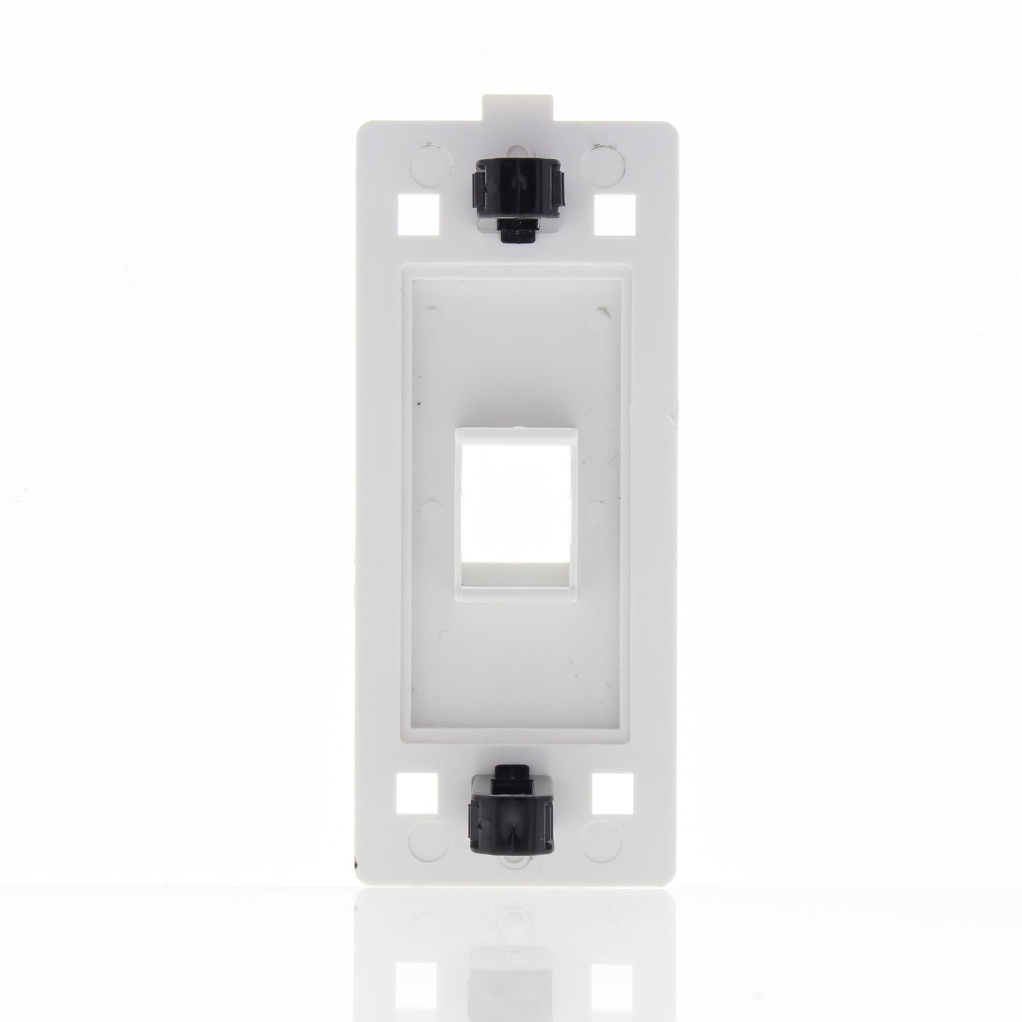 Cheetah 5000C-C0W White 1-Port Keystone Jack Wallplate Insert 1-Gang