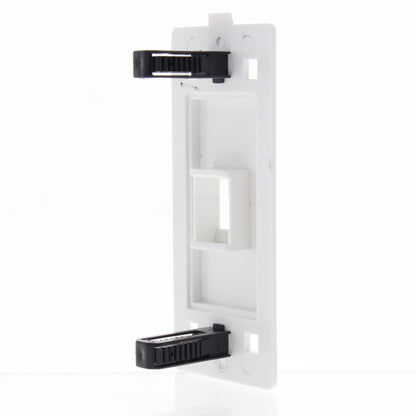Cheetah 5000C-C0W White 1-Port Keystone Jack Wallplate Insert 1-Gang