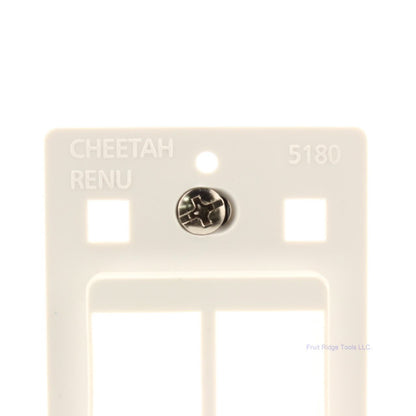 Cheetah White 4-Port Wallplate Decorator Insert with HDMI Port Bulk 5180-W