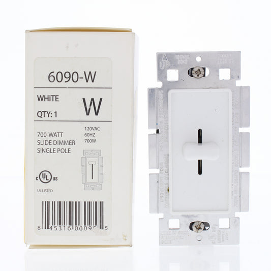 Cheetah 6060-LA 120VAC Light Almond 600-Watt Rotary Single-Pole Dimmer