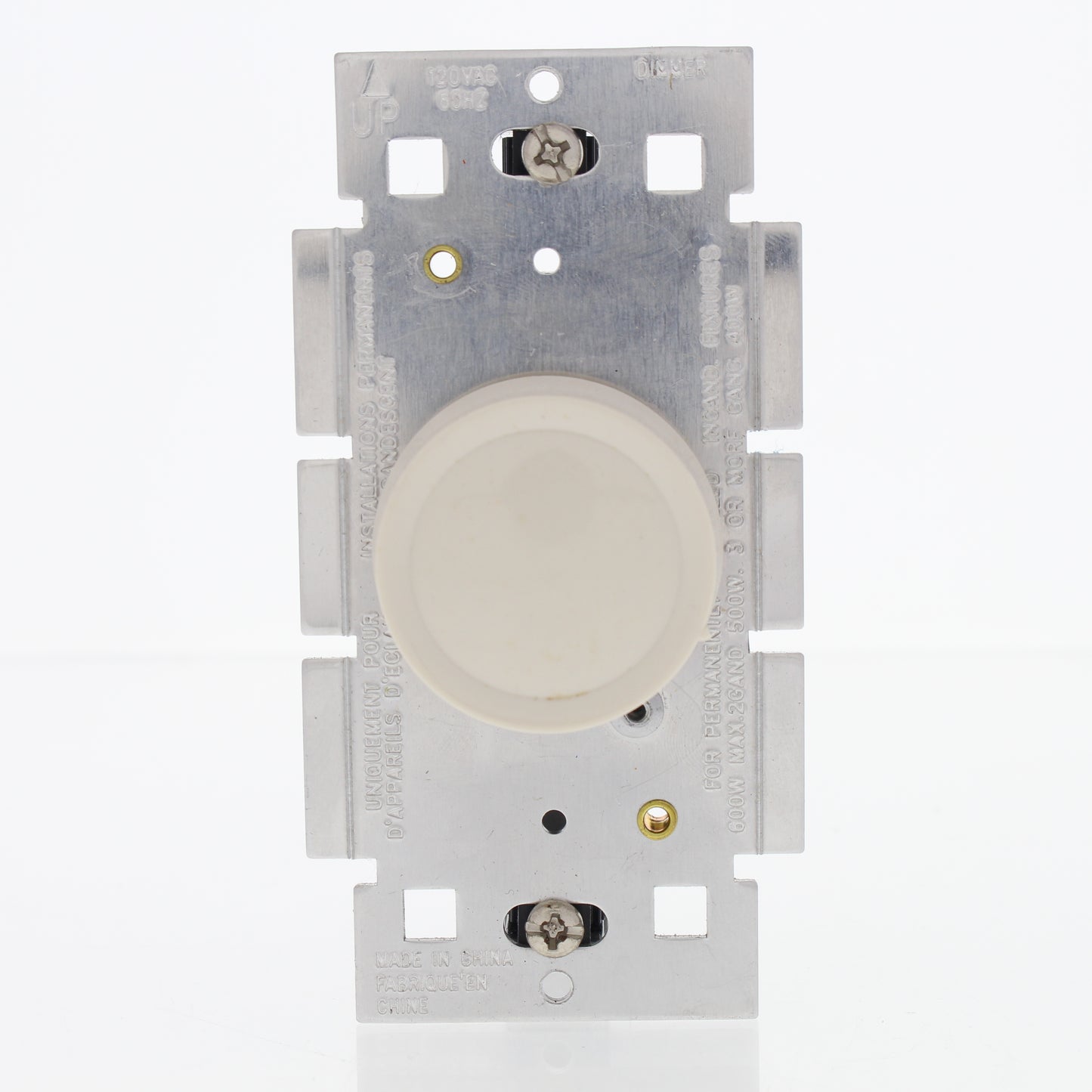 Cheetah 6060-LA 120VAC Light Almond 600-Watt Rotary Single-Pole Dimmer