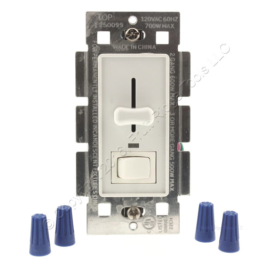 60HZ Cheetah 6120-W 700-Watt Slide Dimmer w/ Present & LED 120VAC