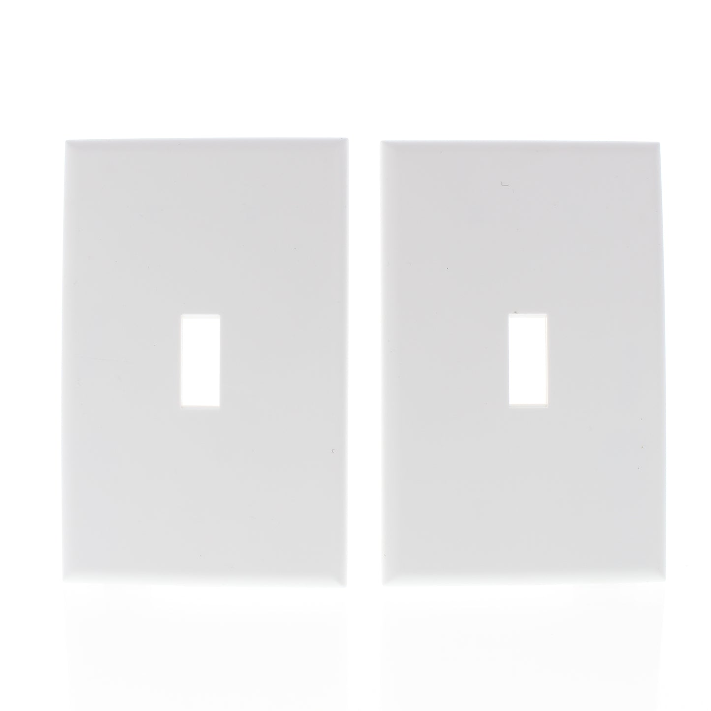 2 Pack- Cheetah White 1-Gang Toggle Switch Cover Plastic Wallplates 9000-W