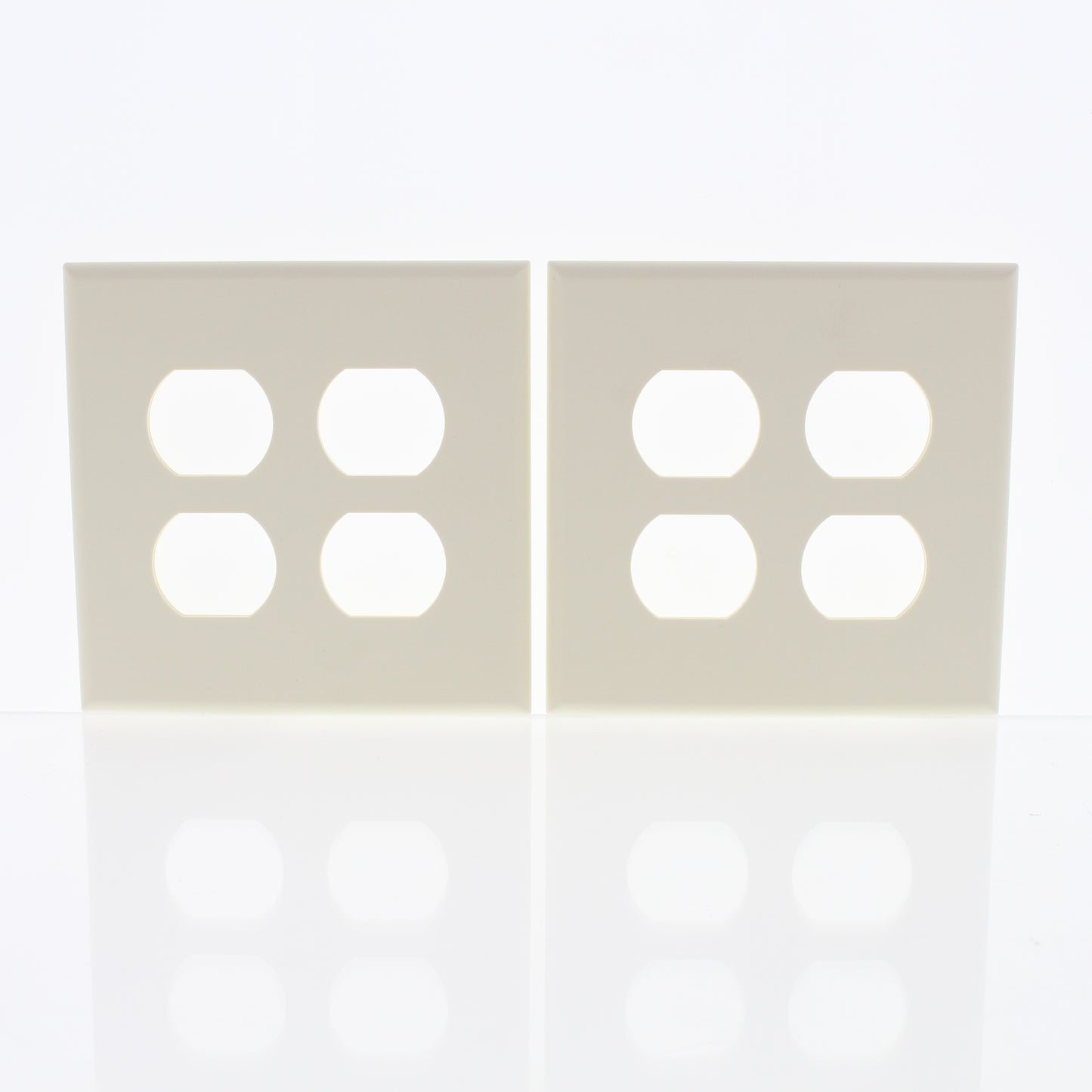 2-Pack Cheetah Almond 2-Gang Outlet Duplex Receptacle Cover Wallplates 9090-A