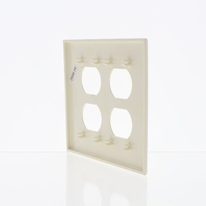 2-Pack Cheetah Almond 2-Gang Outlet Duplex Receptacle Cover Wallplates 9090-A
