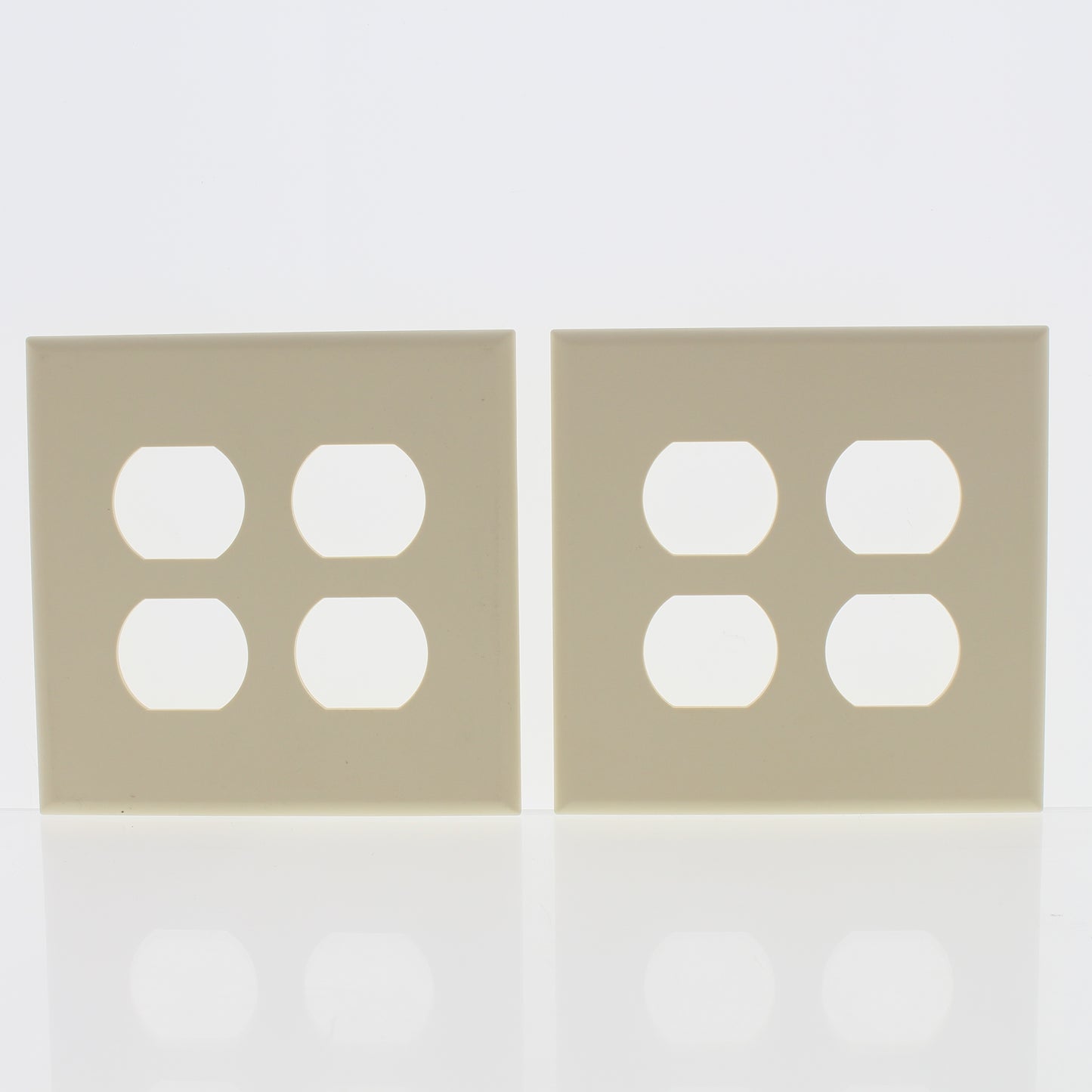 2-Pack Cheetah Ivory 2-Gang Outlet Duplex Receptacle Cover Wallplates 9090-I
