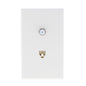 Cheetah Coax Wall Plate Jack Coaxial Cable Outlet Cover CH259-T