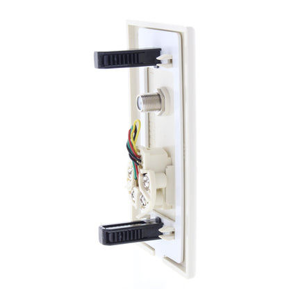 Cheetah Coax Wall Plate Jack Coaxial Cable Outlet Cover CH259-T