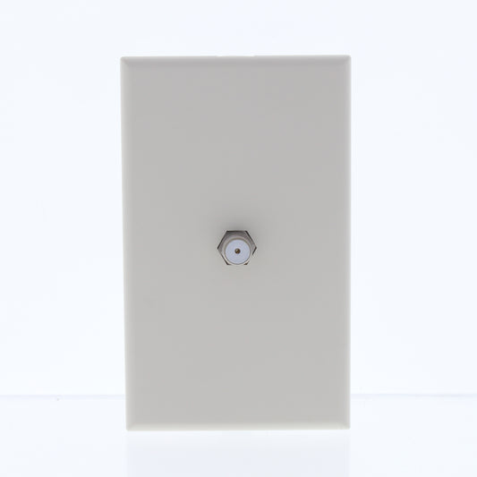 Cheetah CH281-T Light Almond Coaxial Cable Outlet Cover Wall Plate Single Jack