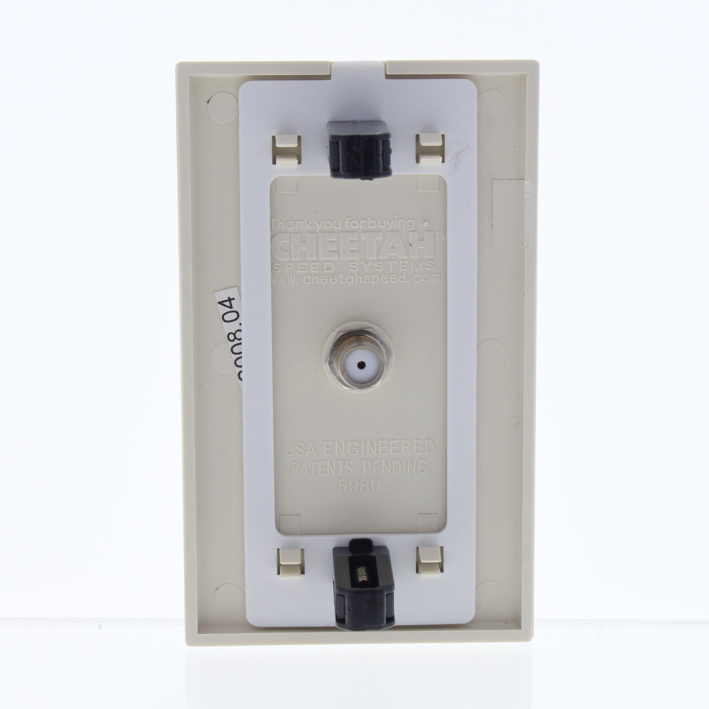 Cheetah CH281-T Light Almond Coaxial Cable Outlet Cover Wall Plate Single Jack
