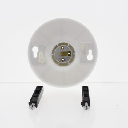Cheetah White Keyless Plastic Ceiling Lampholder Medium Base CSKL10