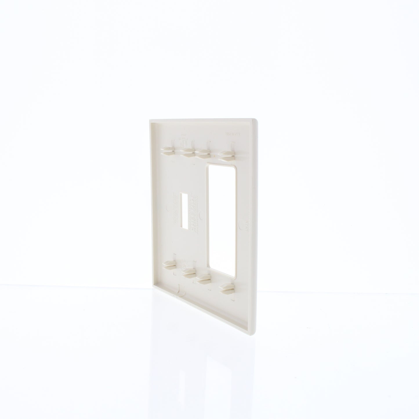 Cheetah P826C-C0T Light Almond Toggle Decorator Snap-In Screwless Wallplate 2pcs