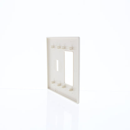 Cheetah P826C-C0T Light Almond Toggle Decorator Snap-In Screwless Wallplate 2pcs