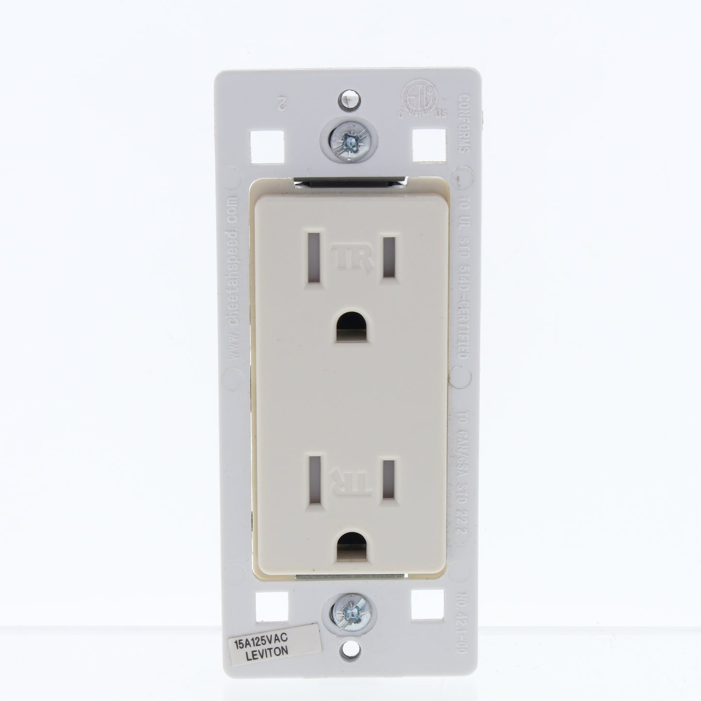 Cheetah Outlet Duplex Receptacle 15A 125V T5325-COT
