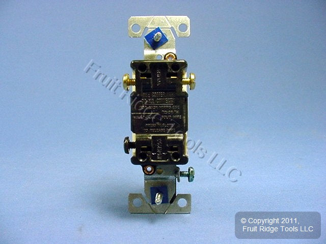 Cooper 1303-7A Almond Residential Toggle Light Switches 3-Way 15A 120V 10-Pack
