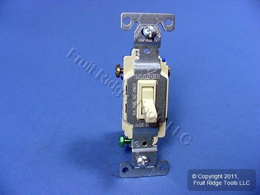 Cooper Wiring Devices 1303-7V Ivory 10 Toggle Wall Light 10-PACK